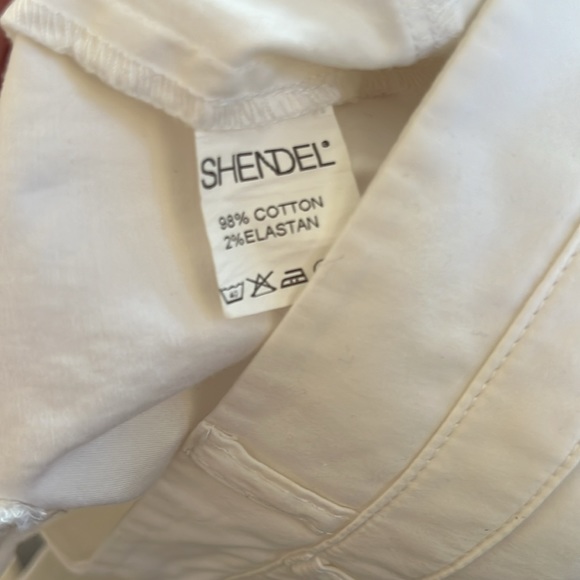 White Casual Straight Leg Trouser Pants - Picture 9 of 9